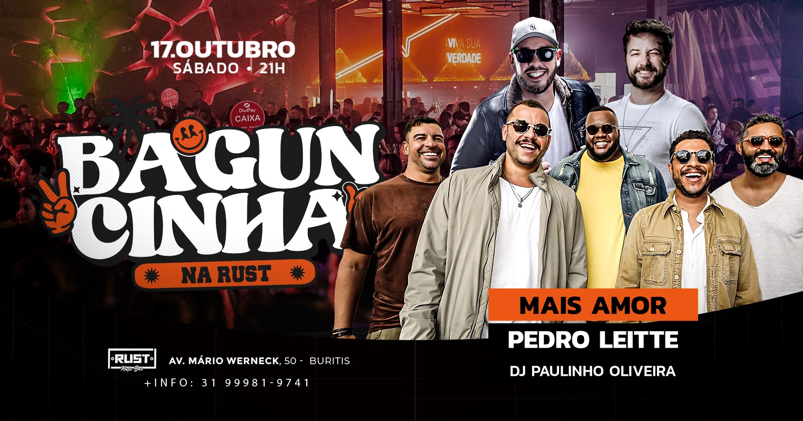 BAGUNCINHA | RUST MUSIC BAR | 17 OUT | 21H - Belo Horizonte, MG