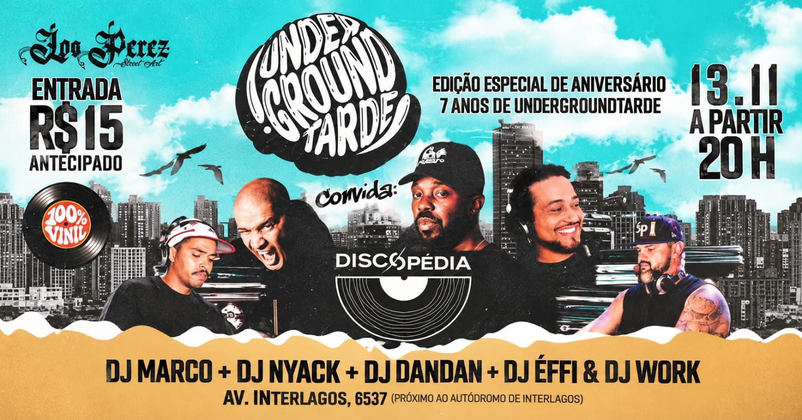 UNDERGROUND TARDE convida DISCOPÉDIA - São Paulo, SP