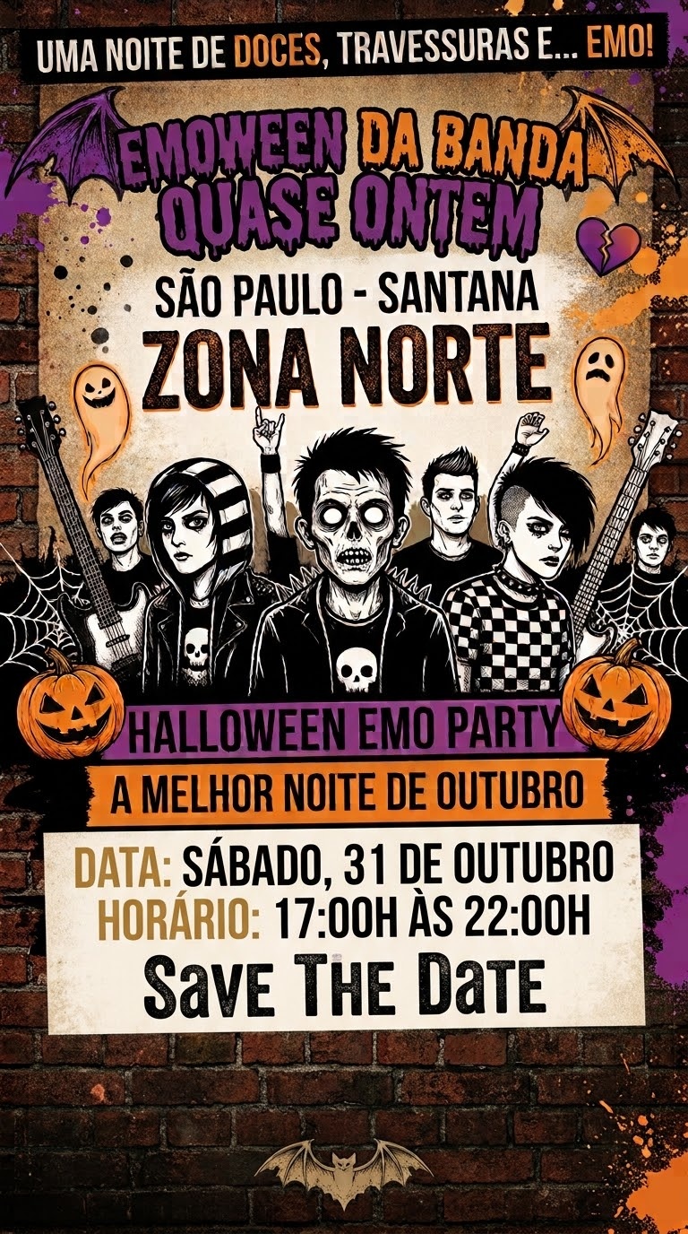 Emoween da Banda Quase Ontem - São Paulo, SP