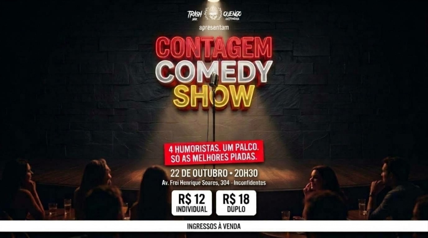 Contagem Comedy Show - Stand up comedy no Trash Bar