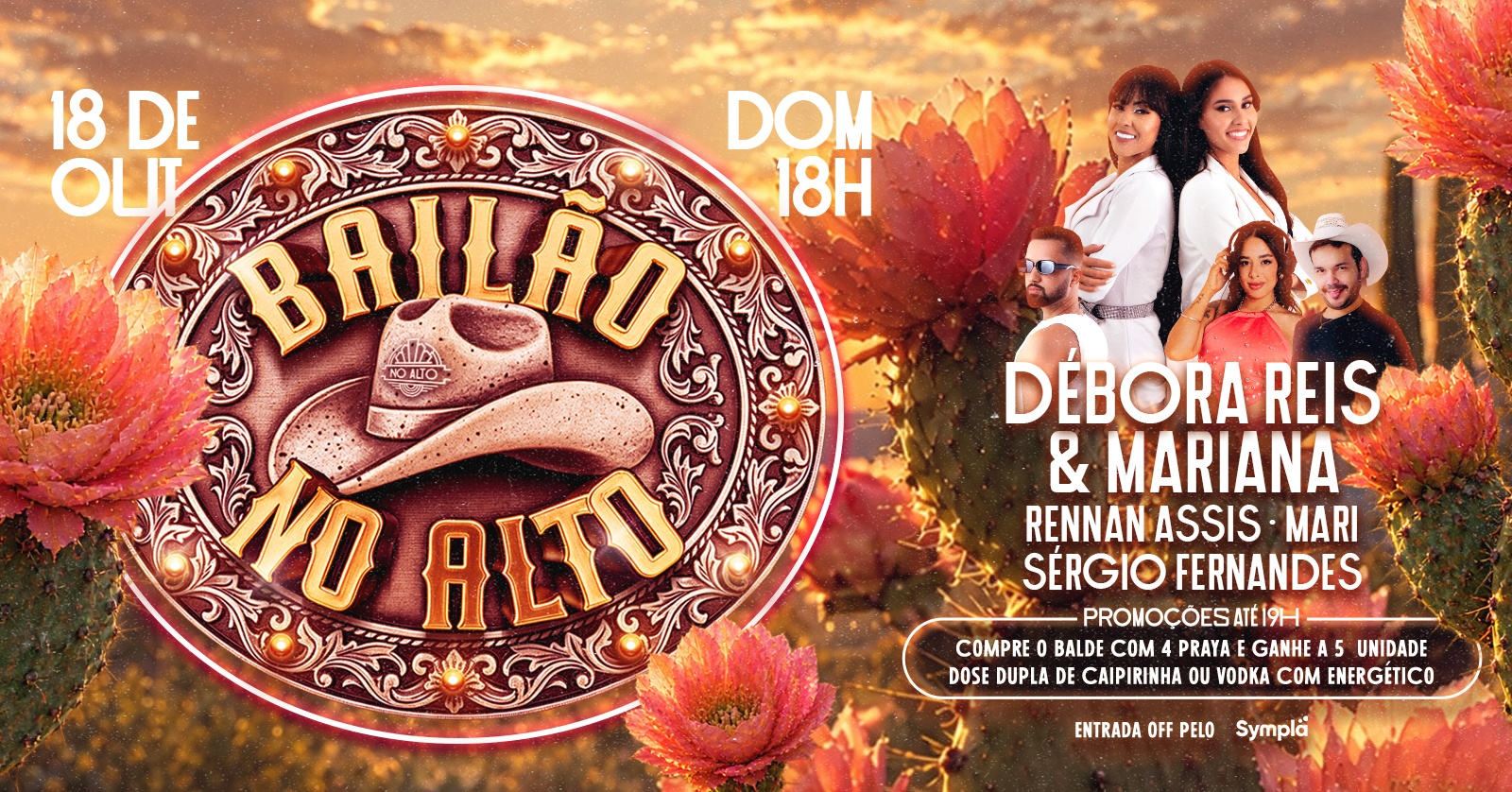 BAILÃO NO ALTO -  com Débora Ramos e Mariana e Anna Ty - Belo Horizonte, MG