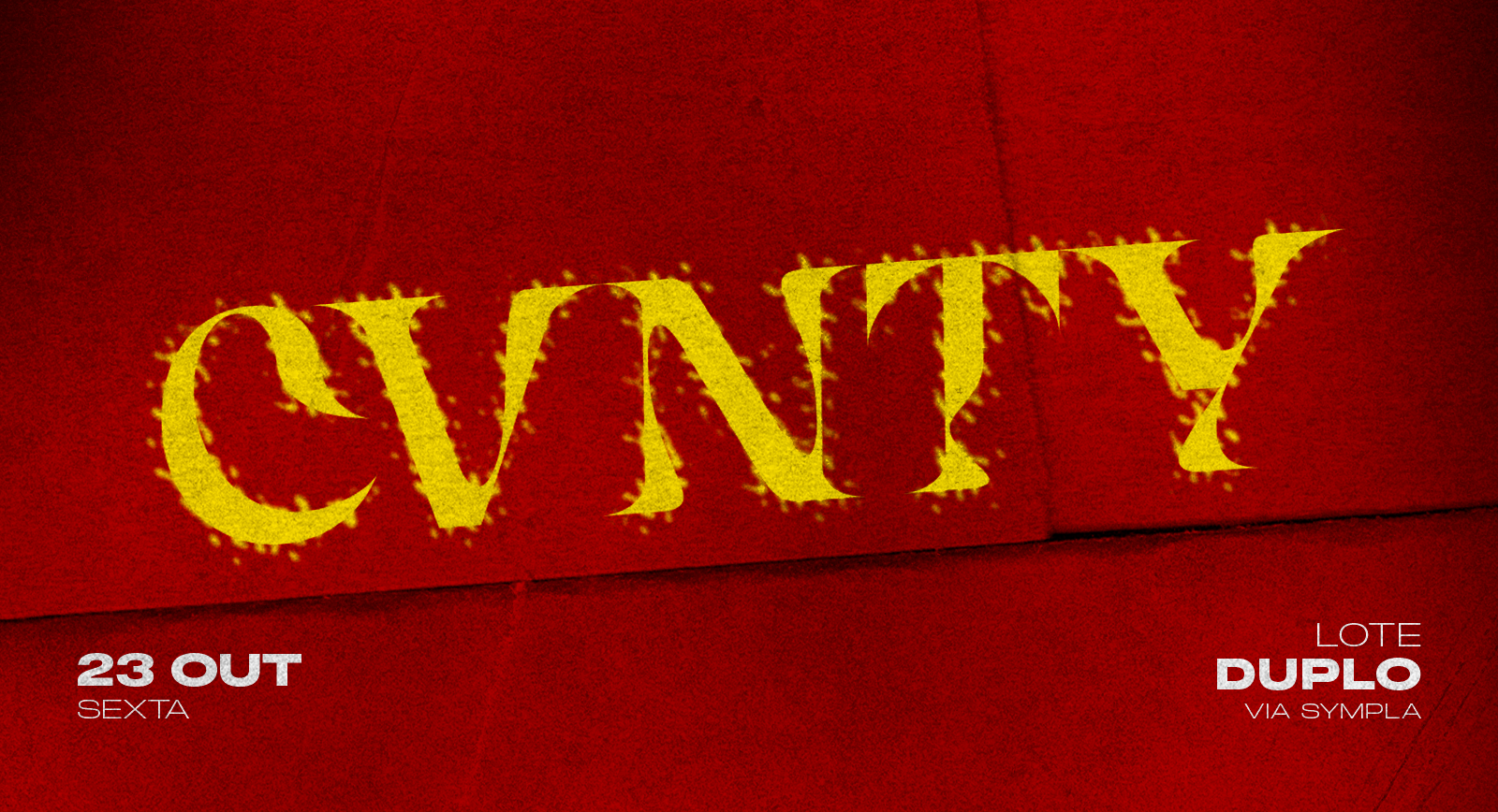 CVNTY // make pop great again ///// SEXTA - 23.10 // CABARETPOA