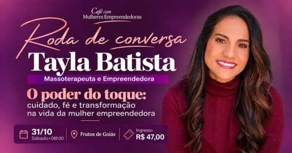 Imagem do evento Roda de Conversa | Tayla Batista