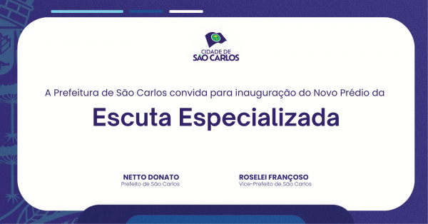 Imagem do evento Inauguração do Novo Prédio da Esculta Especializada - São Carlos/SP.