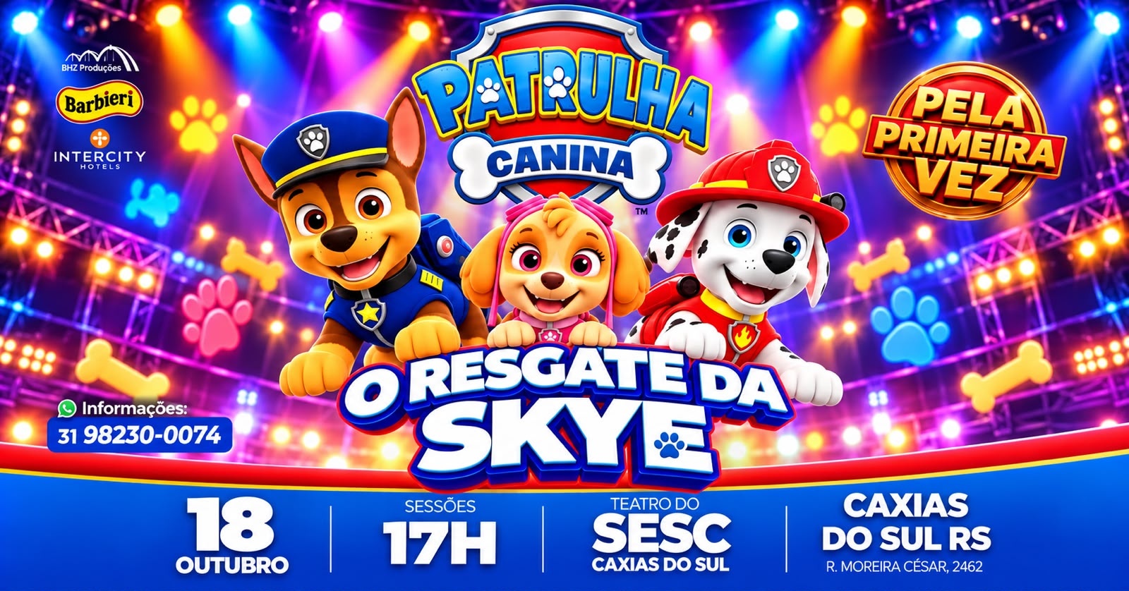 PATRULHA CANINA - AO VIVO EM CAXIAS DO SUL-RS