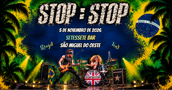 Imagem do evento STOP STOP - Party-Rock da Inglaterra - POINT 77 (Setessete Bar) - São Miguel do Oeste
