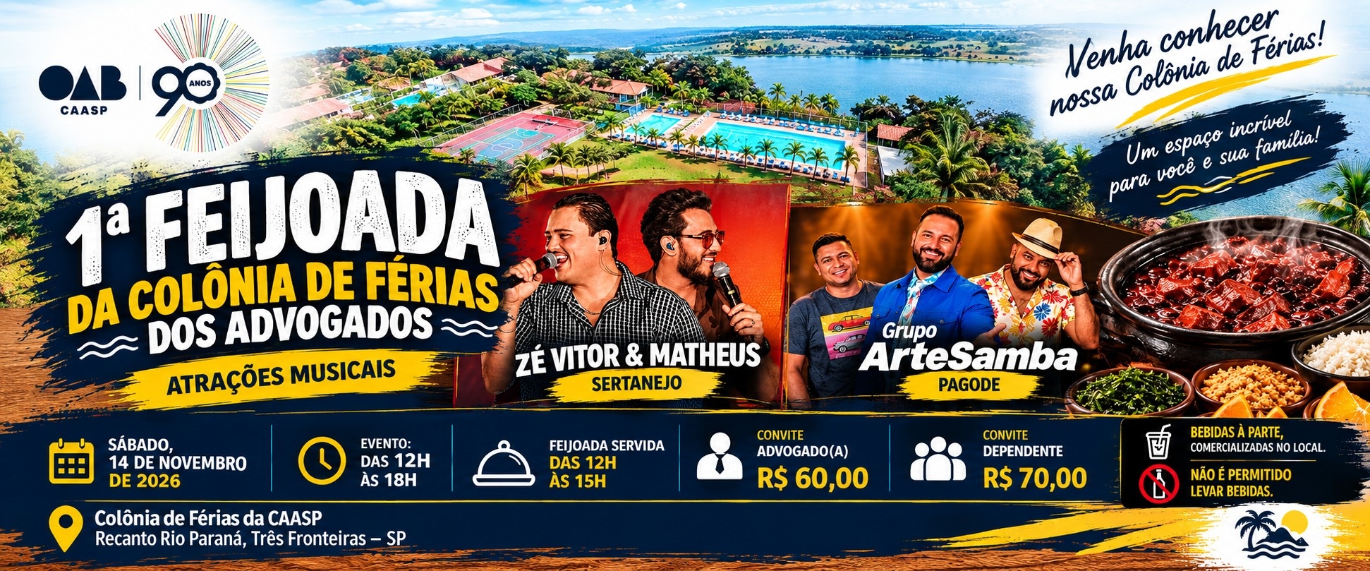 1ª Feijoada da Colônia de Férias