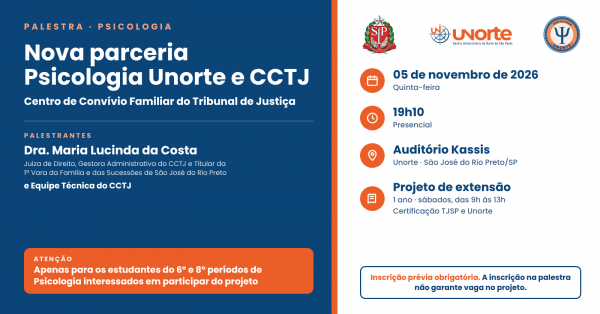 Imagem do evento Palestra de Apresentação do Projeto CCTJ  Centro de Convívio Familiar do Tribunal de Justiça