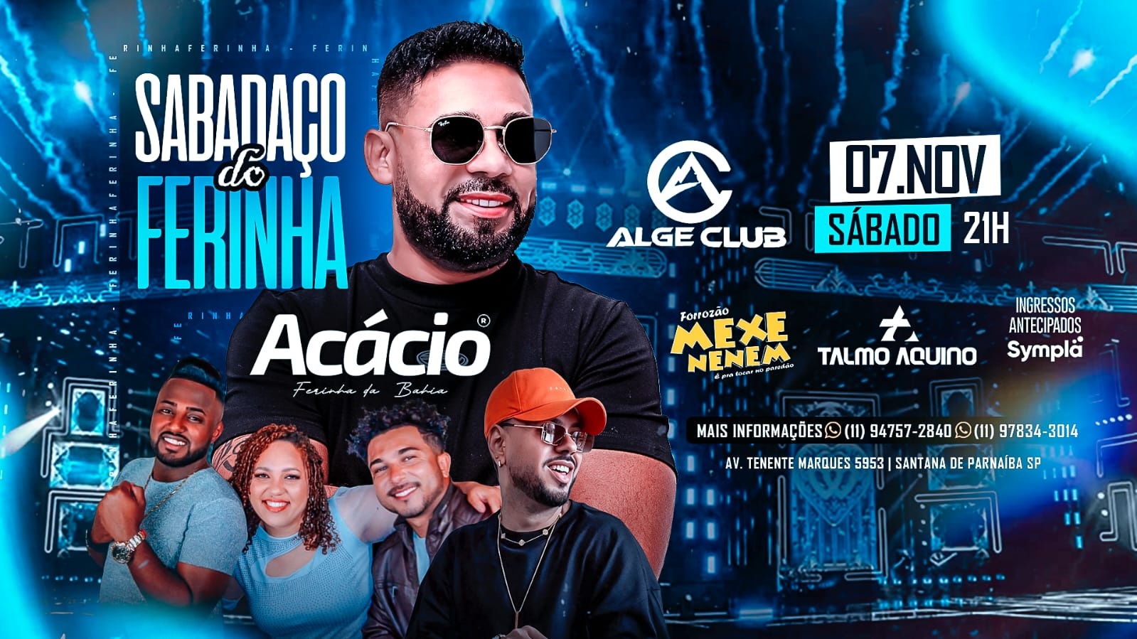 ACÁCIO NA ALGE CLUB I SABADAÇO DO FERINHA - Santana de Parnaíba, SP