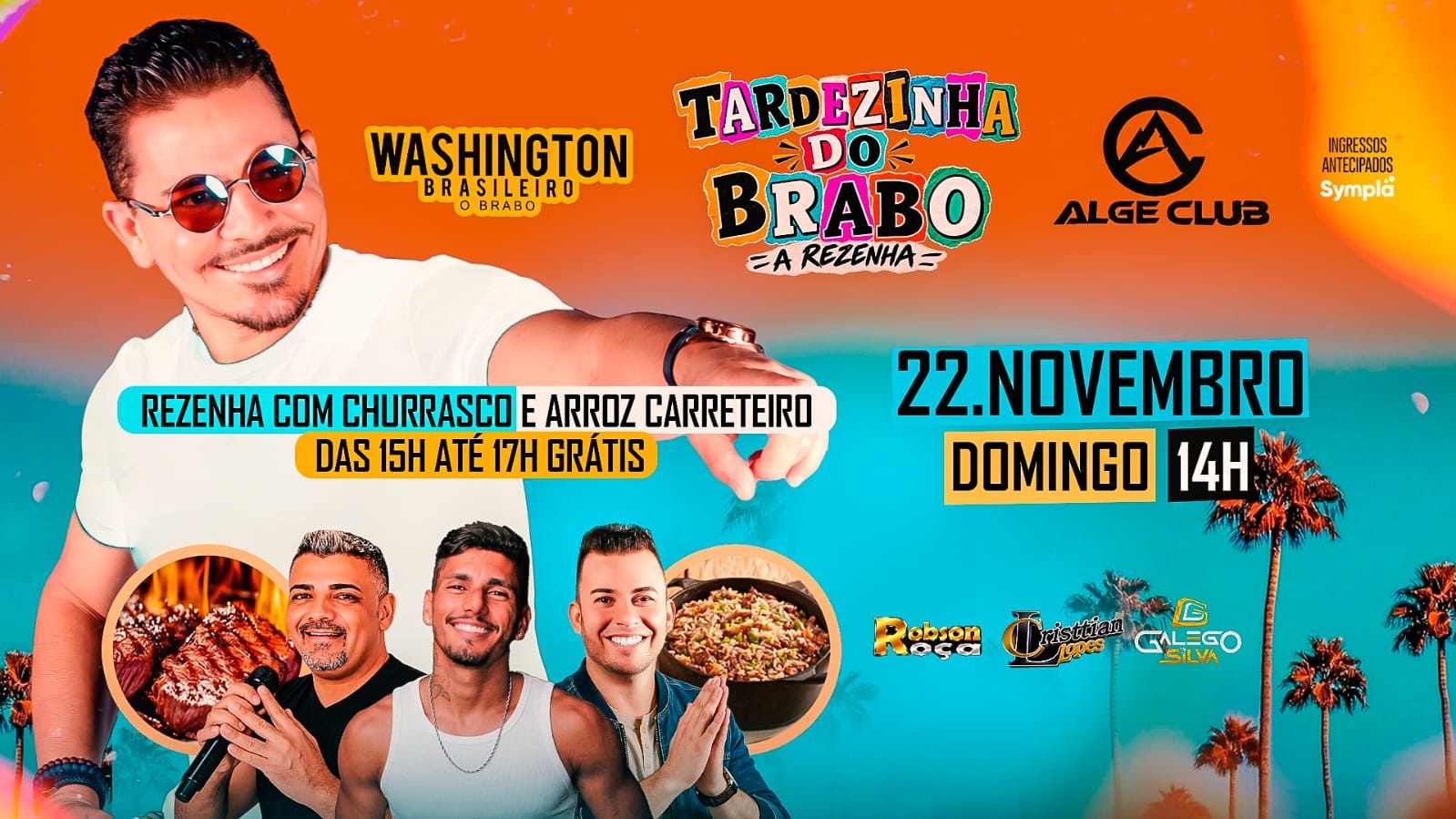 WASHINGTON BRASILEIRO NA TARDEZINHA DO BRABO ALGE CLUB - Santana de Parnaíba, SP