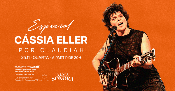 Imagem do evento ESPECIAL CÁSSIA ELLER NO ALMA CAMPINAS | 25.11