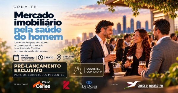 Imagem do evento MERCADO IMOBILIÁRIO PELA SAÚDE DO HOMEM