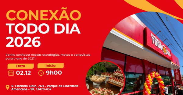 Imagem do evento CONEXÃO TODO DIA 2026 - DROGARIA TODO DIA