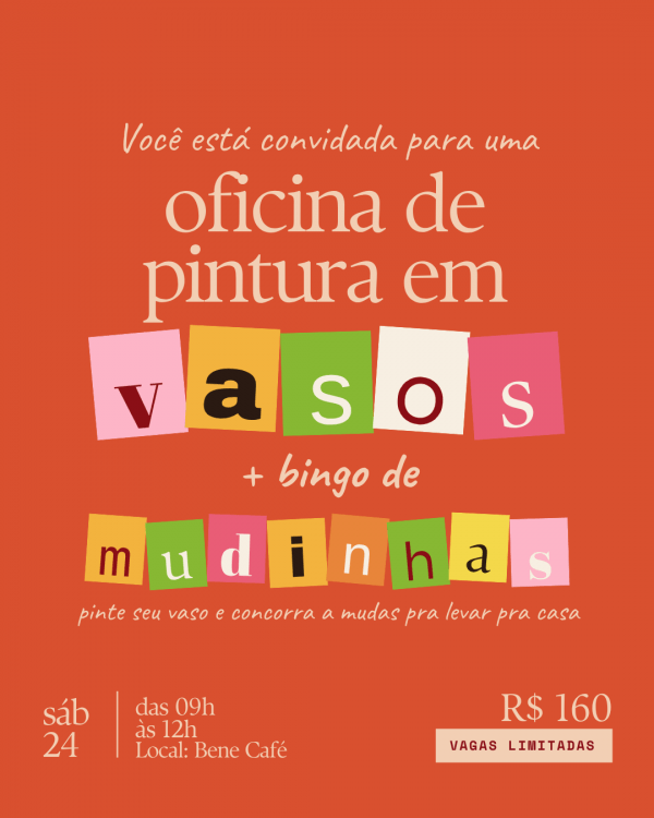 Imagem do evento Pintura em vaso + bingo de mudinhas