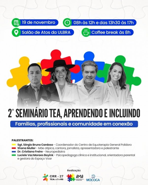 Imagem do evento 2º Seminário TEA, Aprendendo e Incluindo