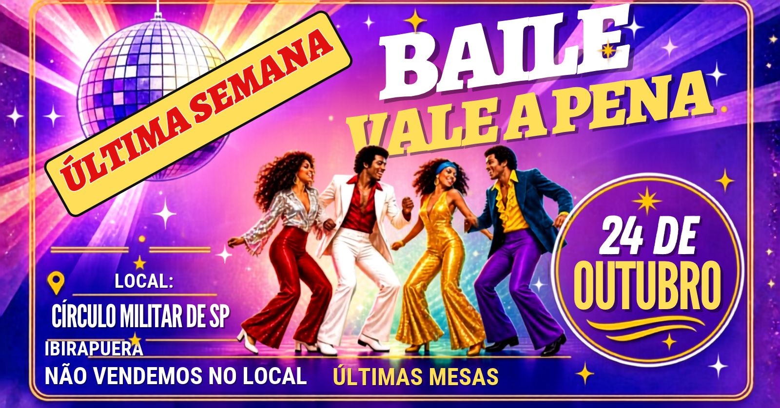 Baile Vale a Pena 24 de Outubro 2026 - São Paulo, SP