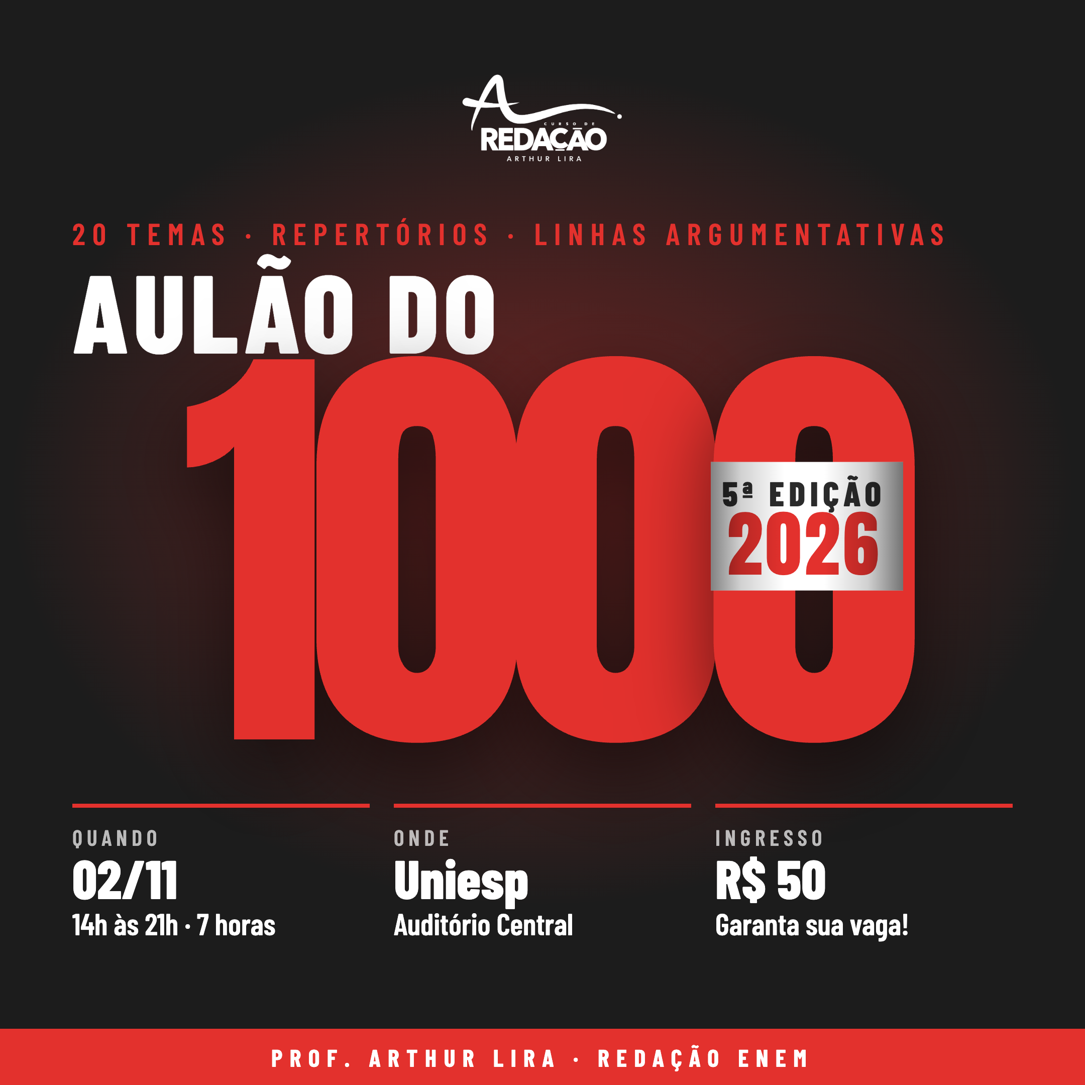 Aulão do 1.000 - 5ª Edição (2026)