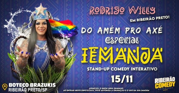 Imagem do evento RODRIGO WILLY no Ribeirão Comedy