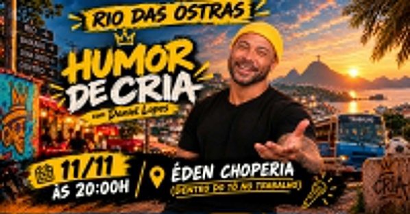 Imagem do evento Daniel Lopes em: Humor de Cria (Rio das Ostras