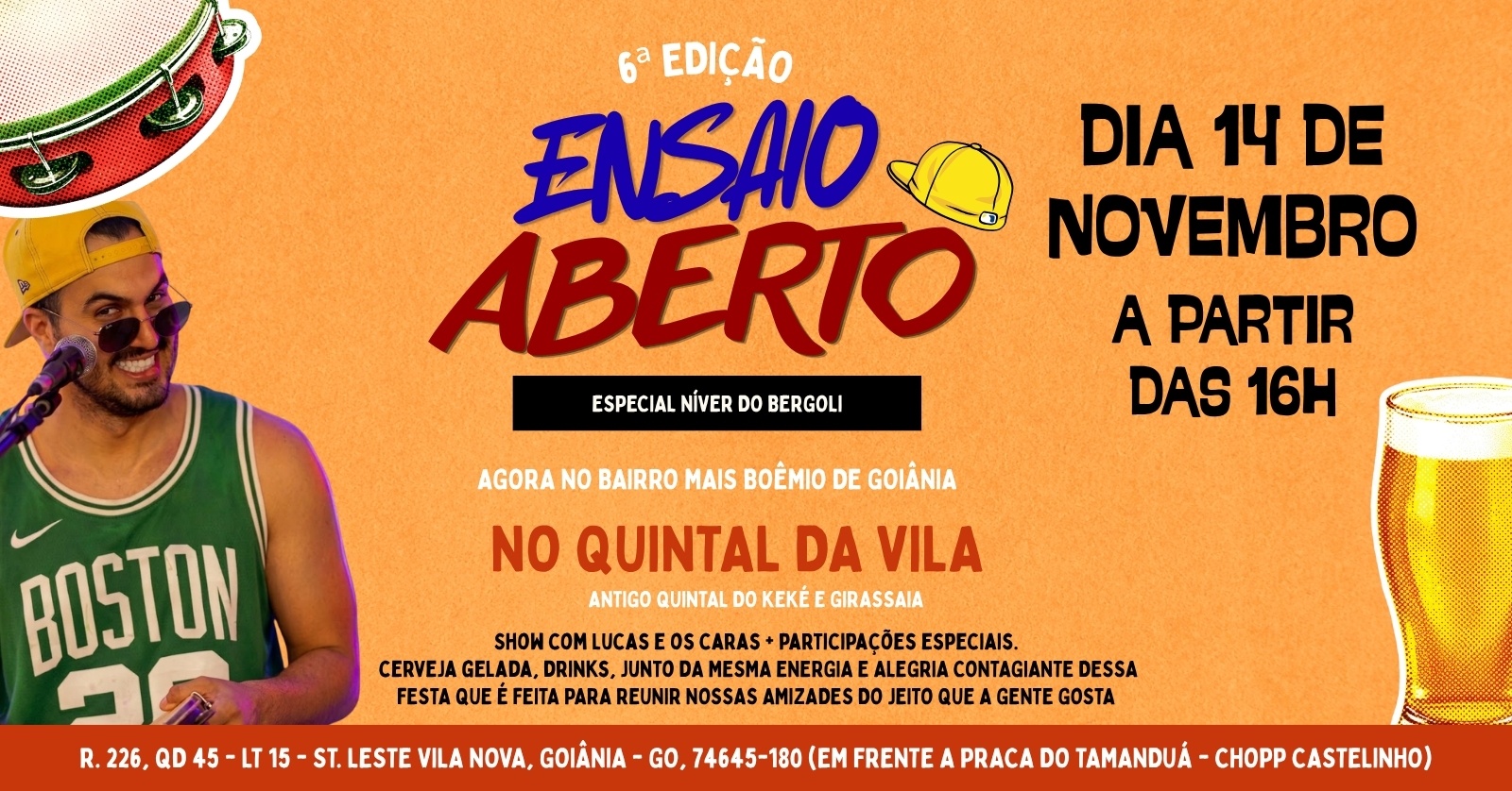 ENSAIO ABERTO 6ª EDIÇÃO - Goiânia, GO