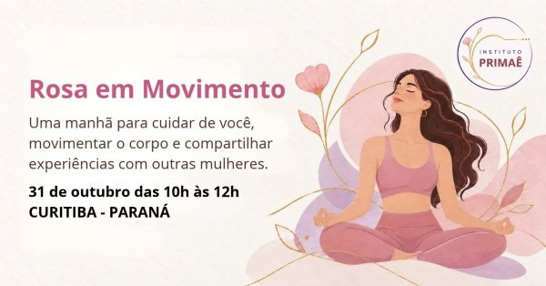 Imagem do evento Rosa em Movimento - Primaê