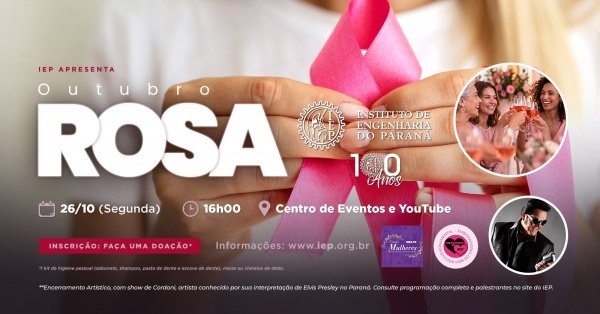 Imagem do evento OUTUBRO ROSA - JUNTAS POR MAIS VIDA