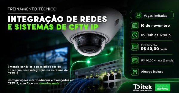 Imagem do evento Treinamento Técnico : Integração de CFTV e redes