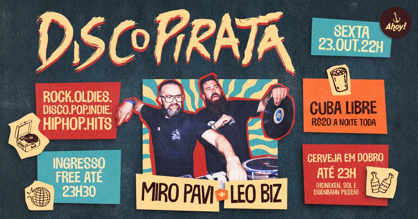 DISCO PIRATA no Ahoy! Tavern Club - Blumenau, SC