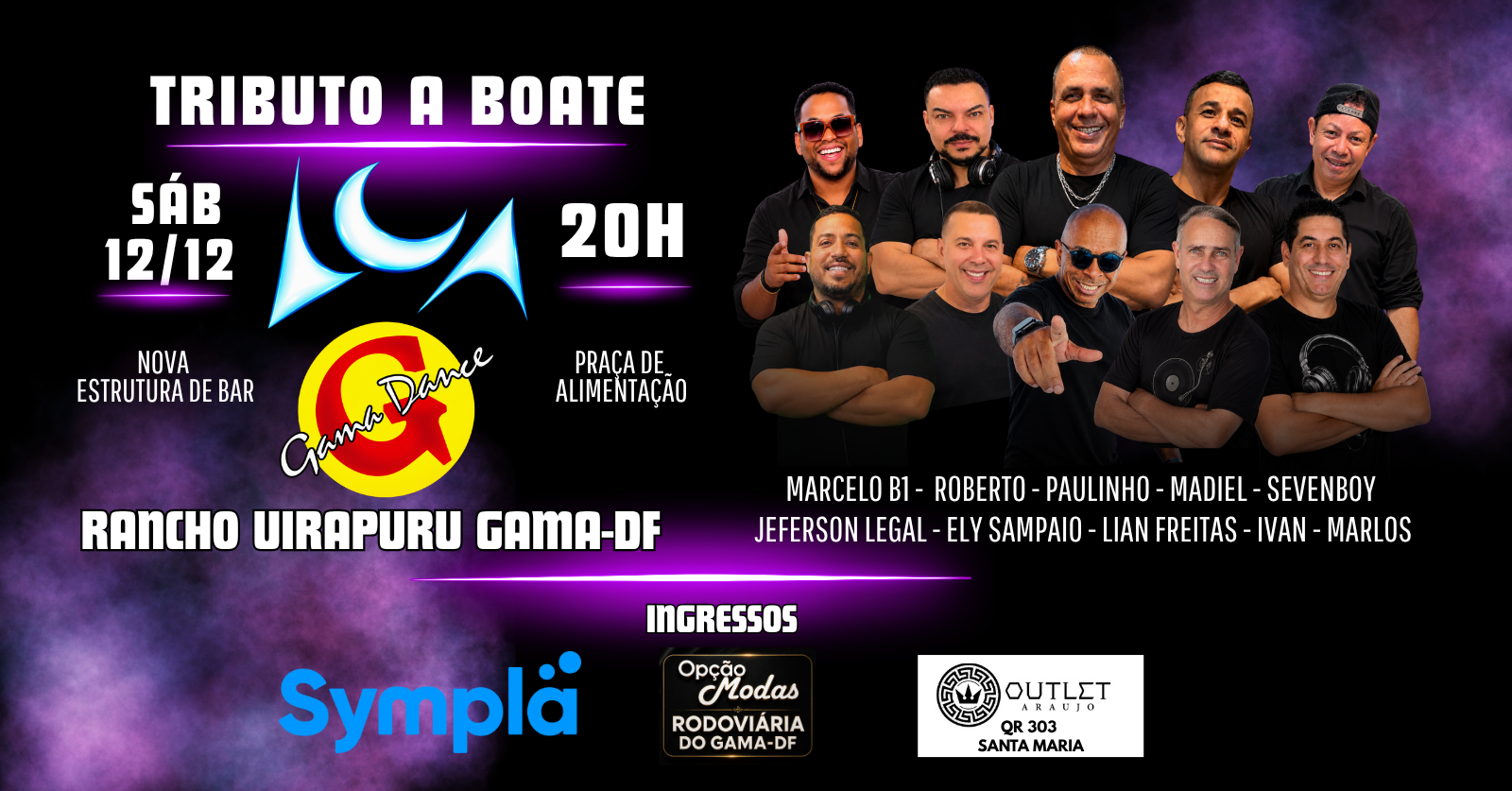 TRIBUTO A BOATE LUA - GAMA DANCE - Brasília, DF