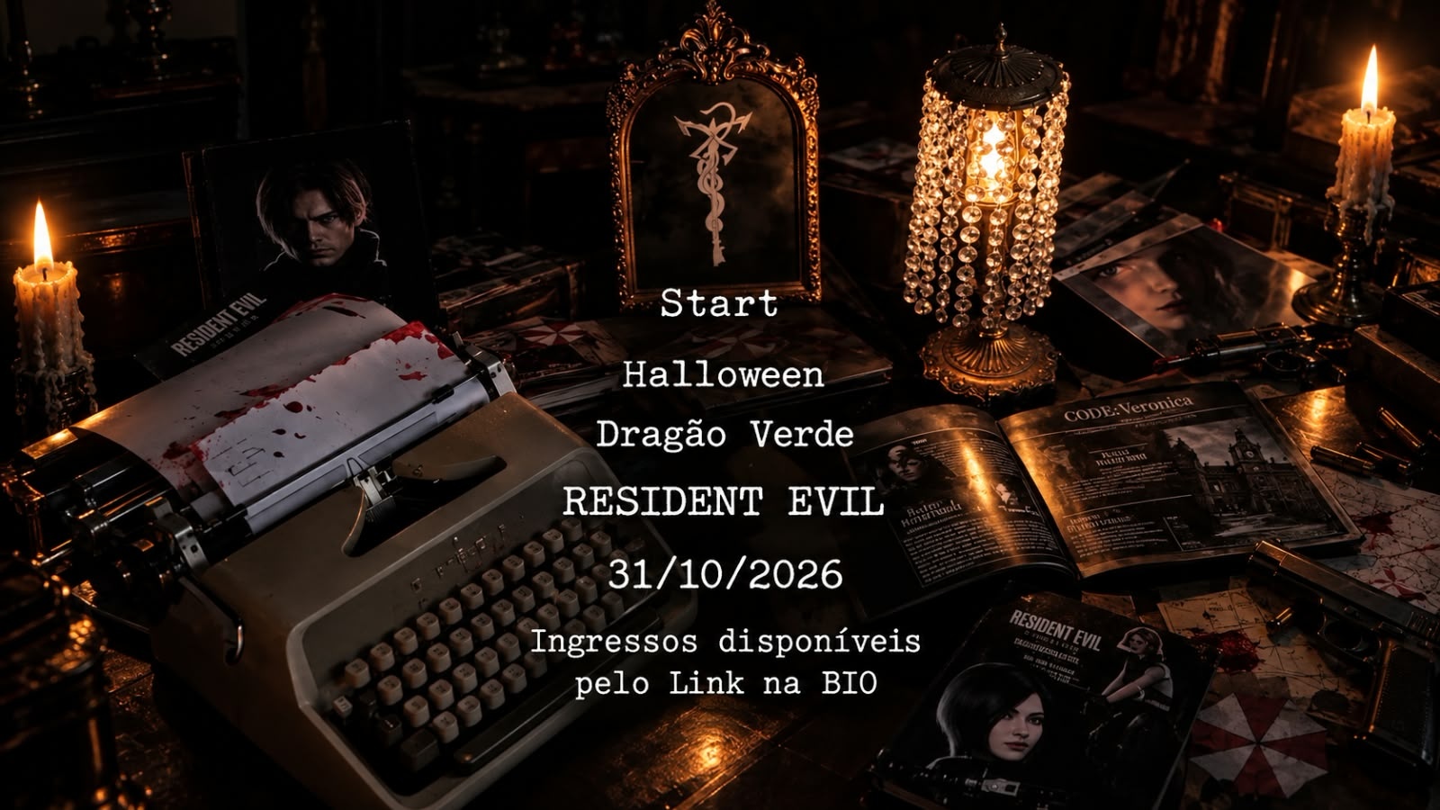 Halloween Dragão Verde (RESIDENT EVIL) - Porto Alegre, RS