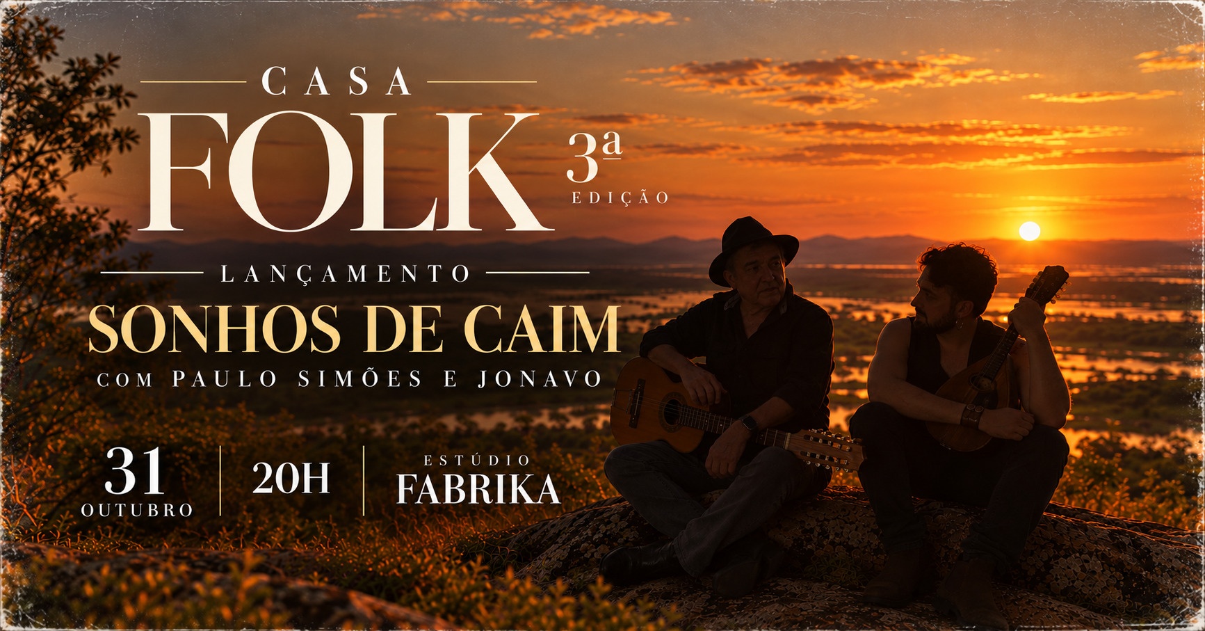 Casa Folk Especial - Paulo Simões e Jonavo "Sonhos de Caim" - Campo Grande, MS