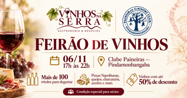Imagem do evento Vinhos na Serra Pindamonhangaba