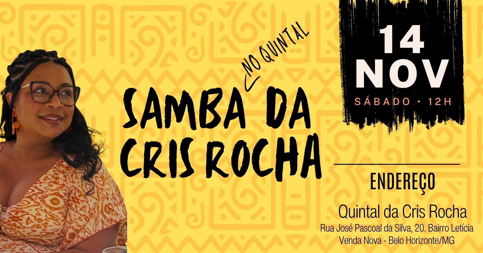 Samba no Quintal da Cris - Edição de Novembro - Belo Horizonte, MG