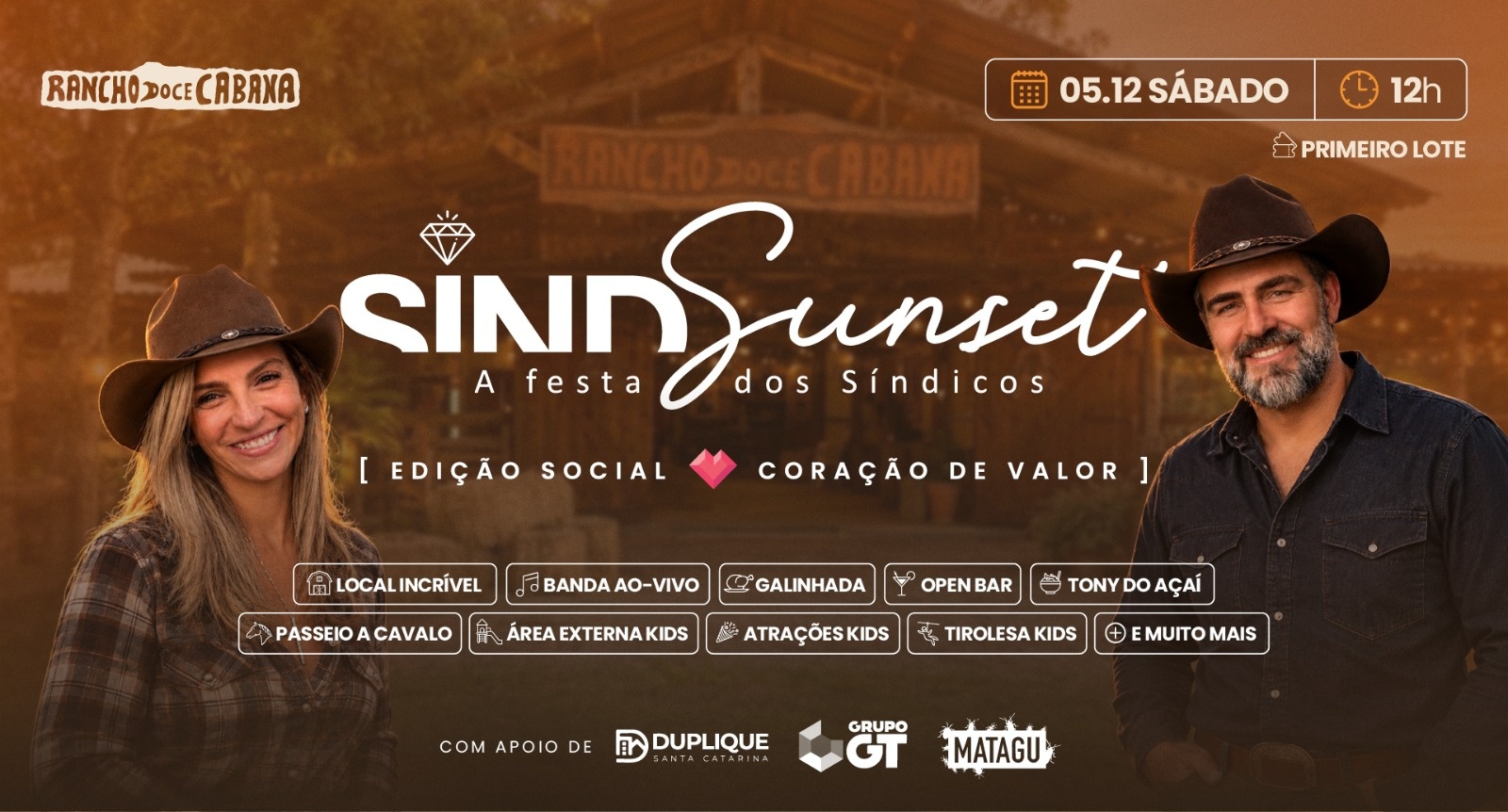 :: 4ª SINDSUNSET  A FESTA DOS SÍNDICOS  - Edição Social Coração de Valor :: - Florianópolis, SC
