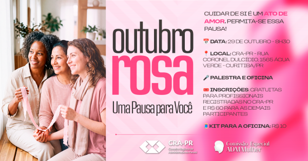 Imagem do evento Outubro Rosa – Uma Pausa para Você