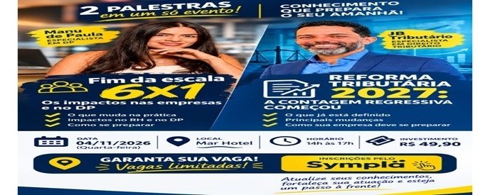 Imagen de la fuente — RECIFE - PALESTRAS DUAS, UM SÓ EVENTO! O FUTURO COMEÇA AGORA!