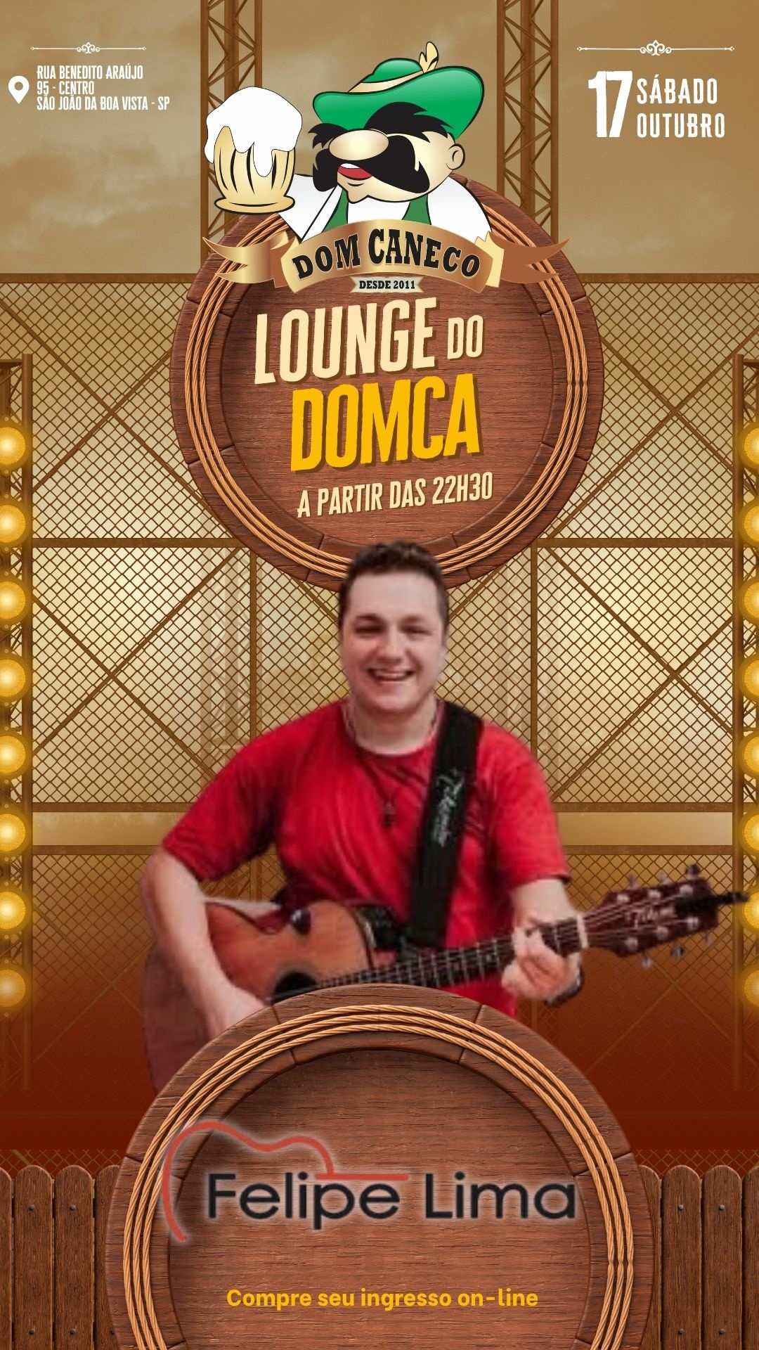Lounge do Dom Caneco com Felipe Lima