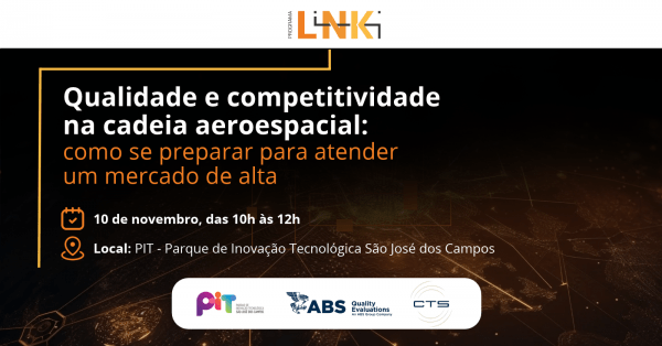 Imagem do evento Qualidade e competitividade na cadeia aeroespacial: como se preparar para atender um mercado de alta