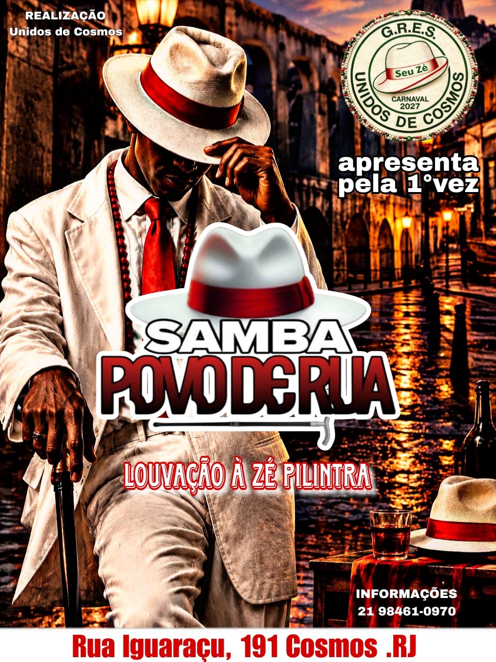Povo de Rua, Louvação a Zé Pilintra - Rio de Janeiro, RJ