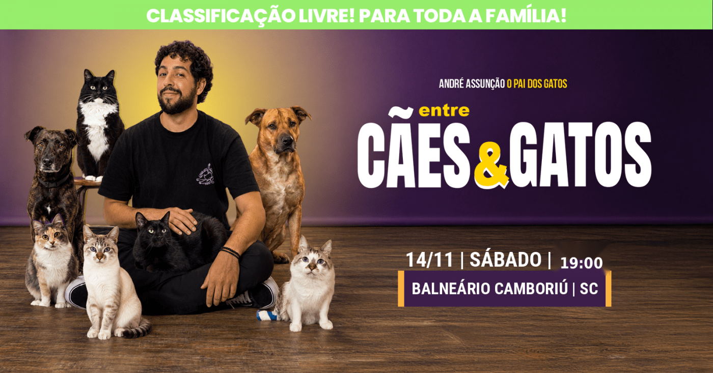 Cartaz do show Entre Cães e Gatos