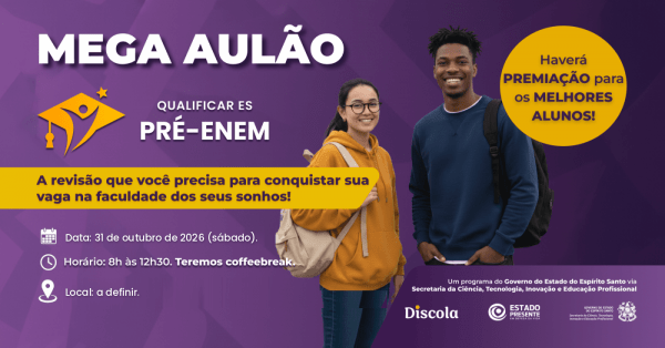 Imagem do evento Mega Aulão Qualificar Pré-Enem