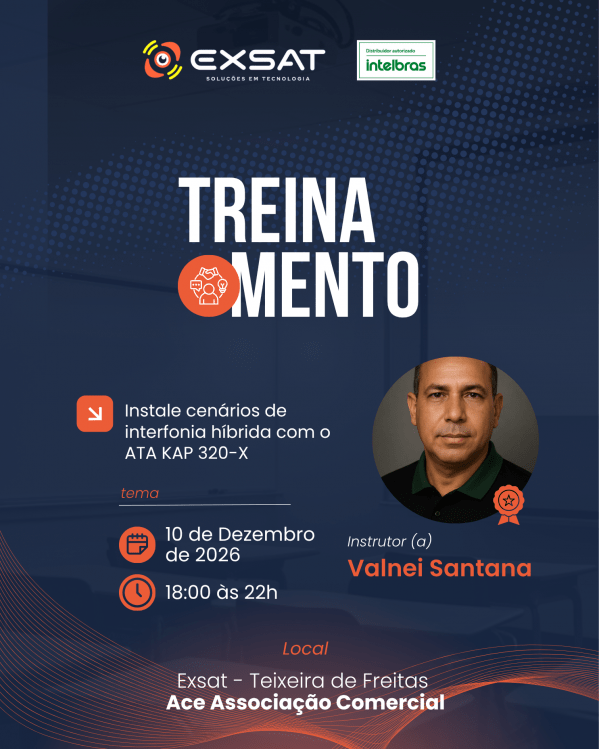 Imagem do evento INSTALE CENÁRIOS DE INTERFONIA HÍBRIDA COM O ATA KAP 320-X