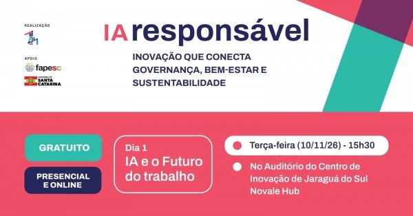 Imagem do evento EVENTO IA RESPONSÁVEL - DIA 1 - IA E O FUTURO DO TRABALHO