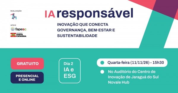 Imagem do evento EVENTO IA RESPONSÁVEL - DIA 2 - IA E ESG