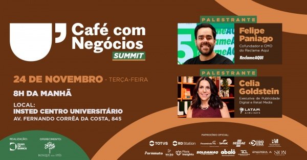 Imagem do evento Café com Negócios SUMMIT 2026 - A REINVENÇÃO DOS NEGÓCIOS