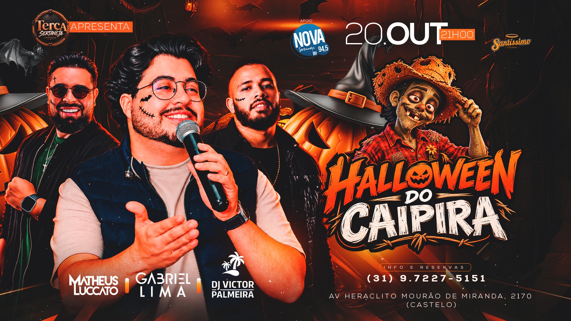 TERÇA SERTANEJA - EDIÇÃO HALLOWEEN DO CAIPIRA