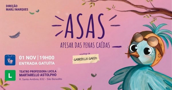 Imagem do evento Espetáculo - ASAS, Apesar das Penas Caídas