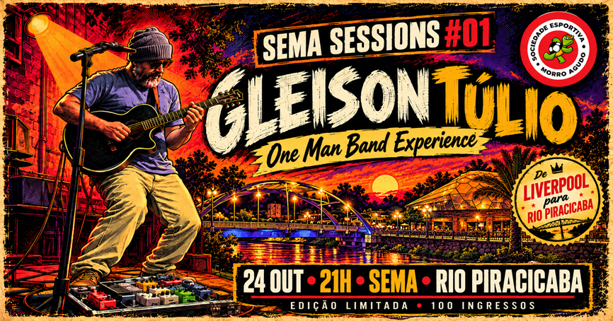 GLEISON TÚLIO - ONE MAN BAND EXPERIENCE - Rio Piracicaba, MG