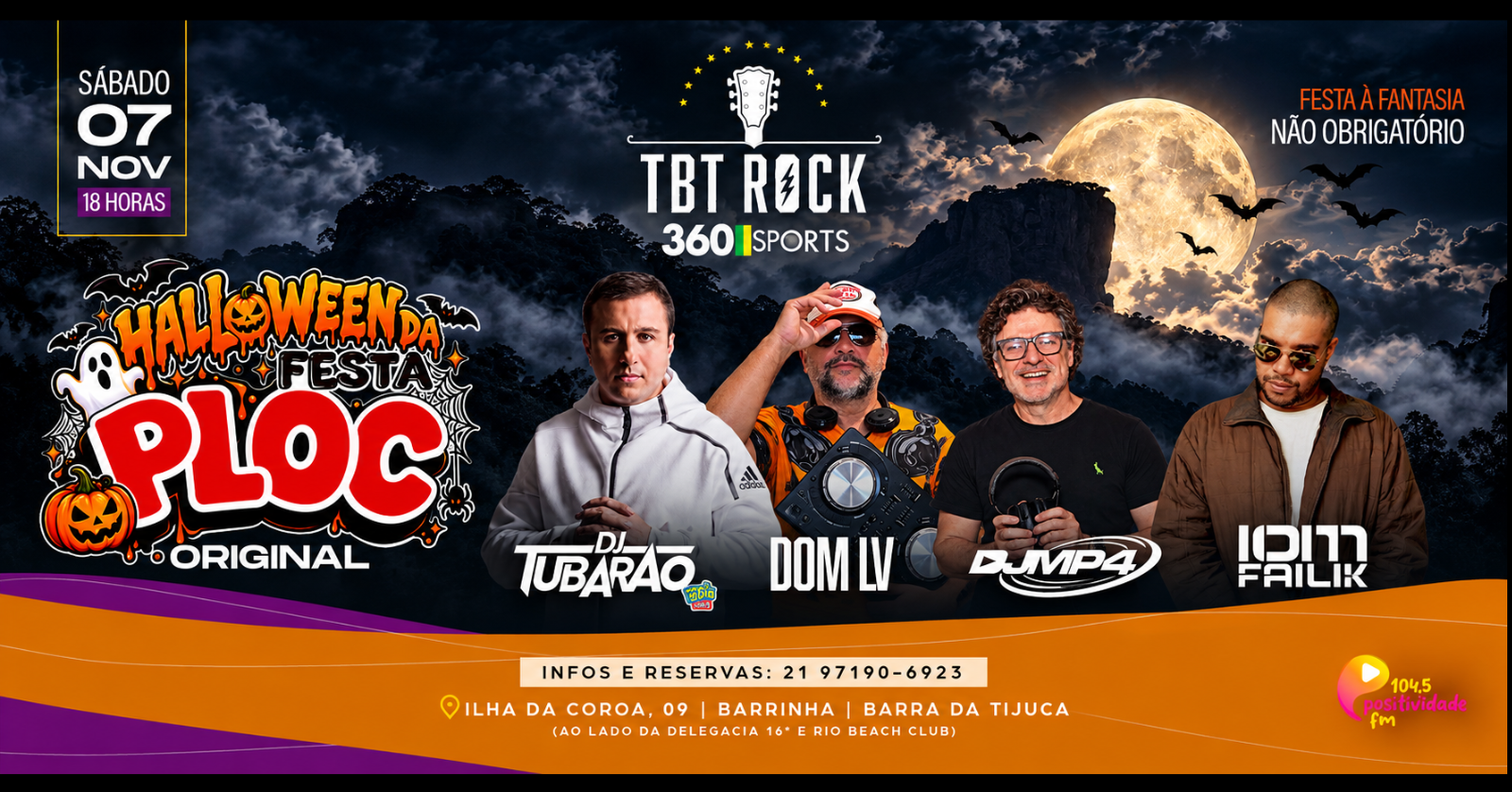 HALLOWEEN DA FESTA PLOC ORIGINAL | DJ MP4 | DJ TUBARÃO | DJ IOM TRACK | DJ DOMLV | BARRA DA TIJUCA - Rio de Janeiro, RJ