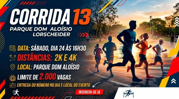 Imagem do evento Corrida 13 - Parque Dom Aloísio Lorscheider